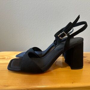 ASOS Black Block Heel Sandals